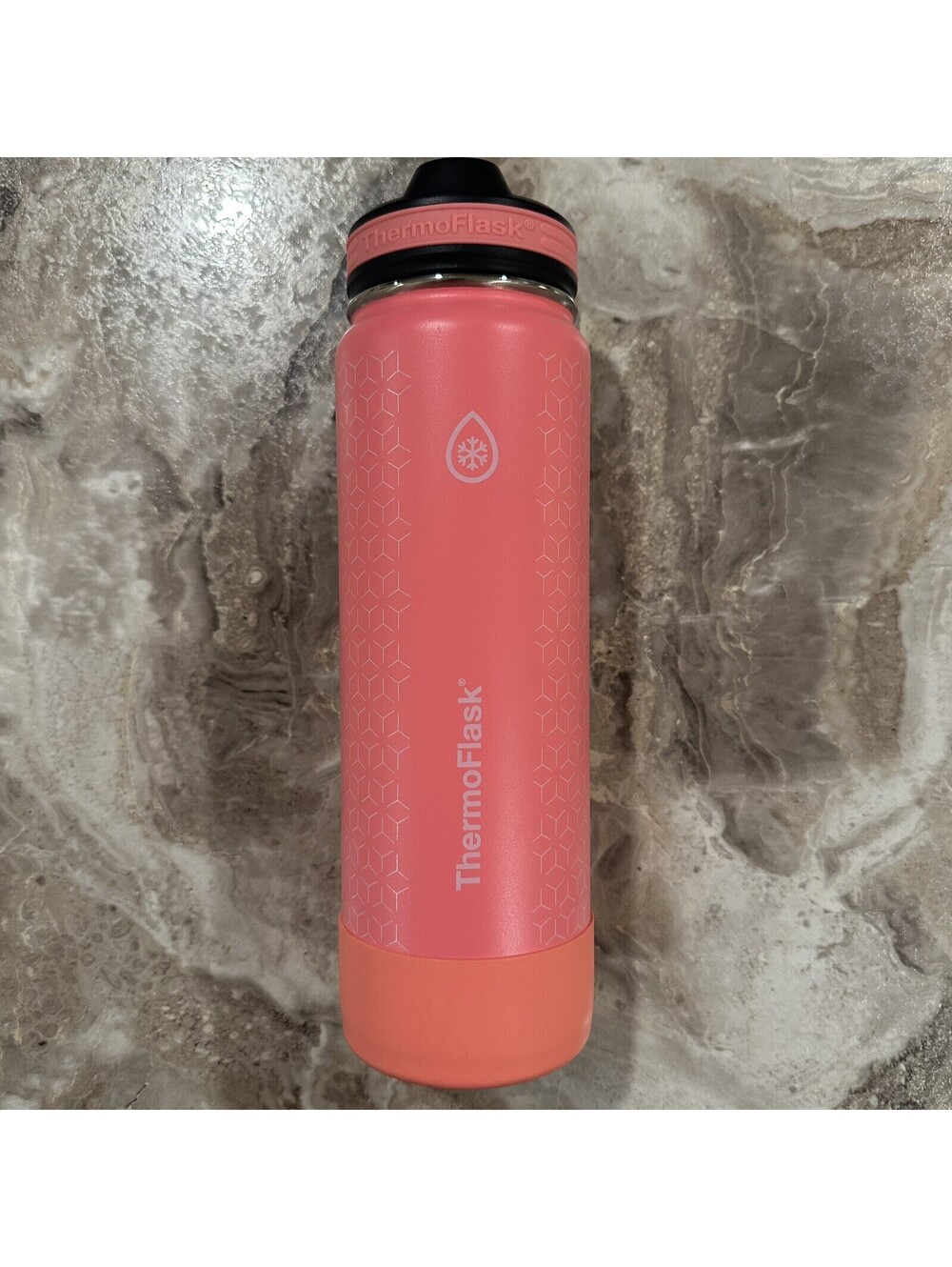 ThermoFlask Double Stainless Steel Insulated Water Bottle 24oz Pink Thermo Flask